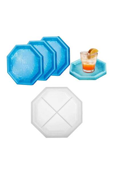 Eminonutoptanci قالب سيليكون من راتنجات الايبوكسي، مسحوق حجري، قالب سداسي الشكل