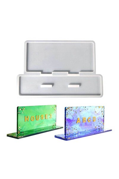 Genel Markalar Epoksi Reçine Silikon Kalıp Resimlik Fotoğraflık Çerçeve İsimlik Standı Kalıbı