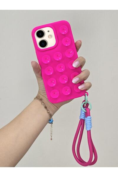 Aktech Iphone 12 Compatible Soft Silicone Phone Case with Suction Cup (Suction Cup)