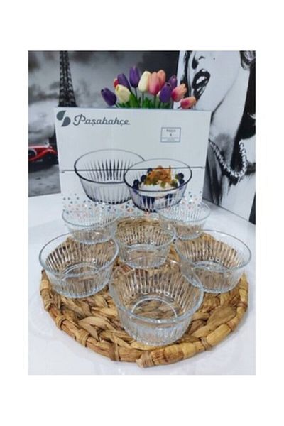 Paşabahçe 530146 Glass Bowl Snack Set Freesia 6 Pieces 175 Cc