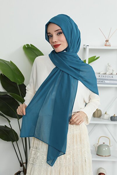 Aisha's Design Combed Cotton Inner Bonnet Chiffon Shawl,Ps-46