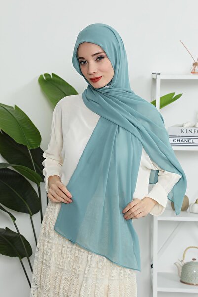 Aisha's Design Combed Cotton Inner Bonnet Chiffon Shawl,Ps-46