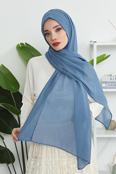 Aisha's Design Combed Cotton Inner Bonnet Chiffon Shawl,Ps-46
