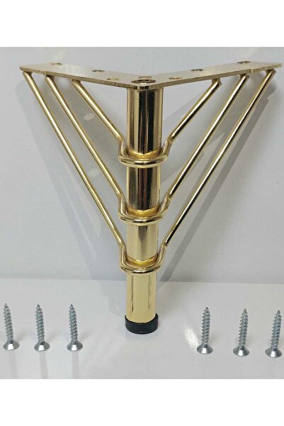 BTC METAL 15 cm GOLD METAL TELLİ MOBİLYA AYAĞI