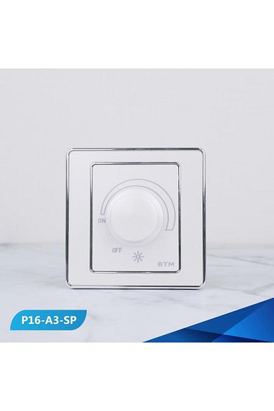Btm Dimmer switch for a 1000W bulb, pearl and silver- 100 pieces