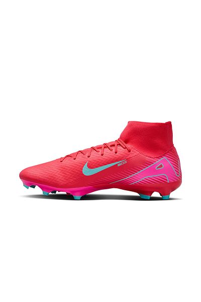 Nike Men's Red Mercurial Superfly 10 Academy Fg/Mg Grass Floor Football Shoes