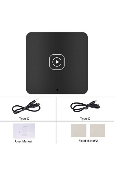 carplay Kablosuz Carplay Android Auto Adaptörü Apple iPhone ve Android Destekli 2si1 Arada Tak Çalıştır USB