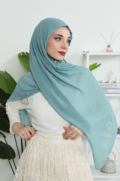 Aisha's Design Combed Cotton Inner Bonnet Chiffon Shawl,Ps-46