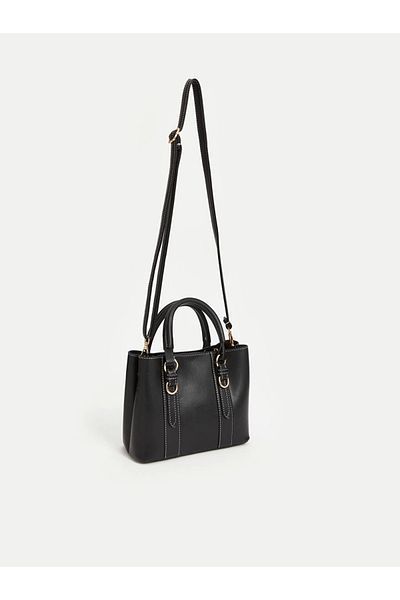 LC Waikiki Lcw Accessories Geantă de mână pentru femei cu aspect piele neagră