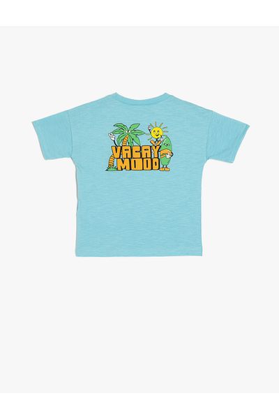 Koton Tricou din bumbac cu mânecă scurtă, cu detaliu imprimat