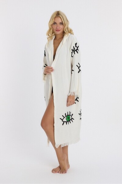Mulberry Muslin Peshtemal Bathrobe Bath and Beach Dress