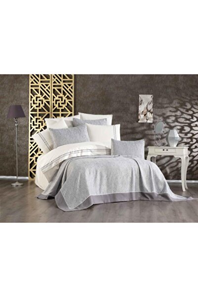 Vinaldi VNL BUTİK YATAK ÖRTÜSÜ ÇİFT KİŞİLİK PERA GRİ