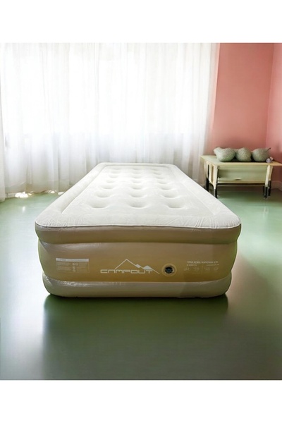 CAMPOUT Tek kişilik yüksek şişme yatak kamp seyahat ev piknik şişme yatak yerden yüksek 42cm