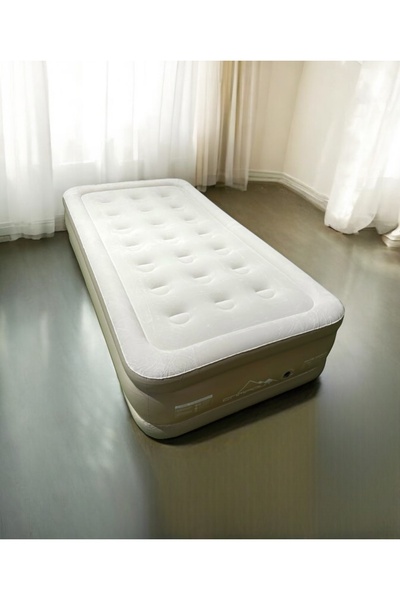 CAMPOUT Tek kişilik yüksek şişme yatak kamp seyahat ev piknik şişme yatak yerden yüksek 42cm