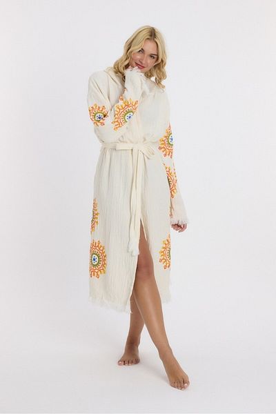 Mulberry Muslin Peshtemal Bathrobe Bath and Beach Dress