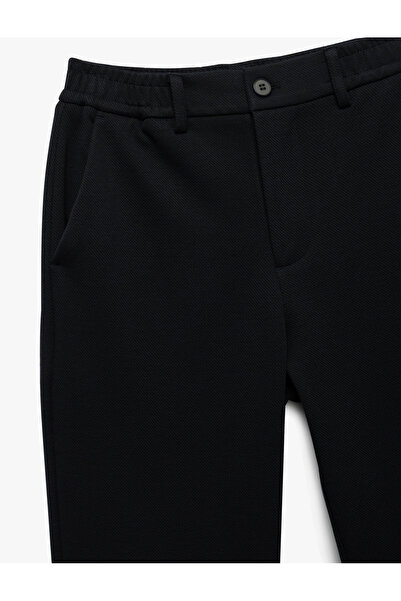 Koton Regular Waist Pocket Detailed Buttoned Chino Trousers