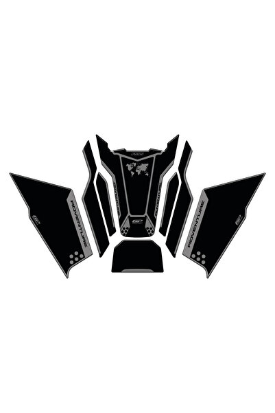 GP KOMPOZİT GP Kompozit BMW F 900 GS ADV 2024 Uyumlu Tank Pad Seti Siyah