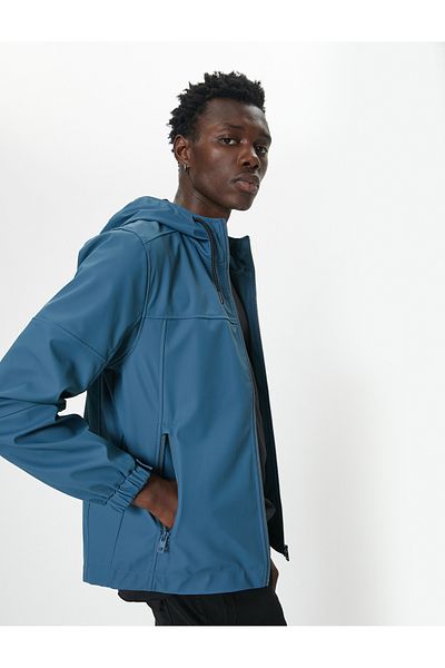 Koton Εποχιακό μπουφάν Slim Fit με κουκούλα με φερμουάρ