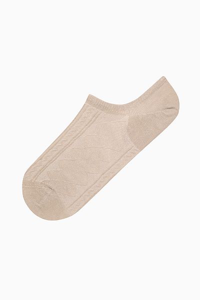 Penti Jacquard Soil Beige 3-teilige Sneaker-Socken