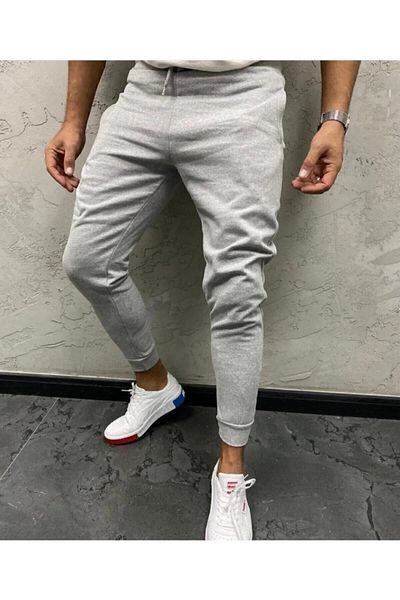 DAXİS Sportwear Company Pantaloni de trening gri pentru bărbați