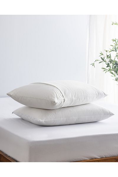Madame Coco Blanch Set of 2 White Liquid Proof Pillow Mattresses