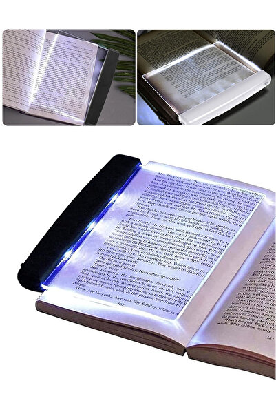 Soillium Göz Yormayan LED Kitap Okuma Işığı Paneli Kitap Okuma Işıklı Ayraç Dekoratif Göz Yormaz Panel
