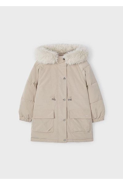 MAYORAL 04-09 Vârsta Fată Copil Bej Culoare Sepia Parka Mantoane