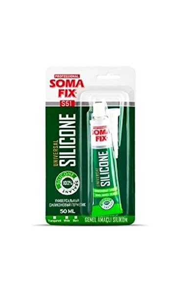 Somafix Şeffaf Tüp Silikon 50 ML Şeffaf