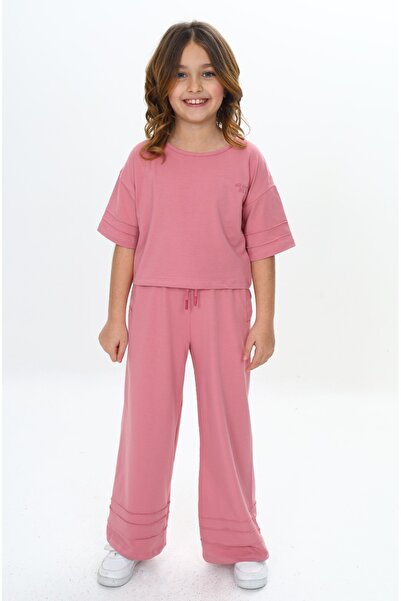 Toontoy Κοριτσίστικο Σετ Φούτερ με Λεπτομέρεια Νερβούριας