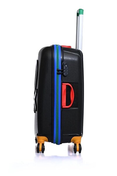 Benetton 60 Cm Siyah Unisex Orta Boy Valiz 14BNT400-02