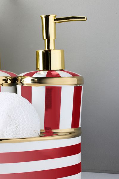 Perotti Maura Rossa 2 Li Porcelain Liquid Soap Dispenser