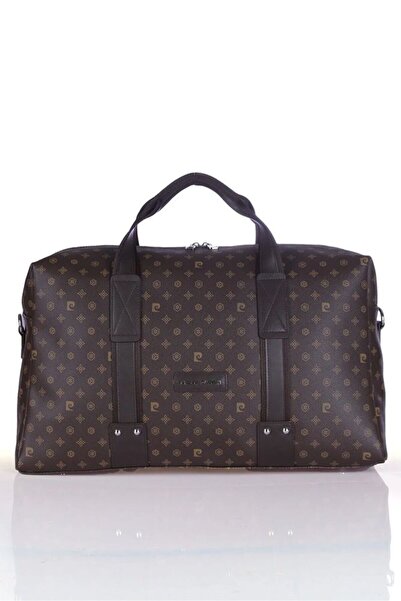 Pierre Cardin Geantă de călătorie unisex maro cu monogramă 04PC001205-B