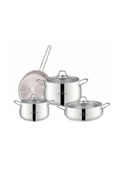Sofram 7-Piece 18/10 Stainless Steel Cookware Set