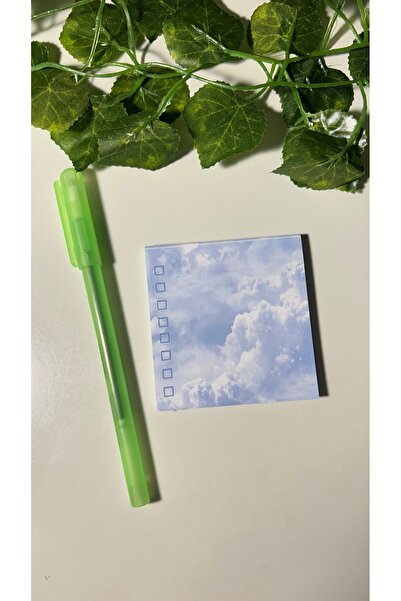 Handeto Kraft لوحة مذكرة بلو كلاود، مفكرة صغيرة قابلة للقطر، 7 × 7 سم، 40 قدم...