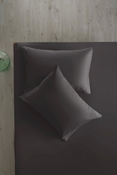 İssimo Home Simply Smoked Cotton Satin Fitted Set 200*200/50*70