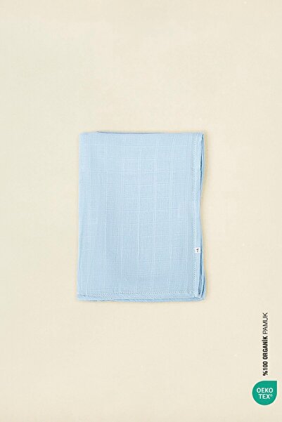 İrya Bebe Marin Çok Amaçlı Müslin Örtü Mavi 120x120