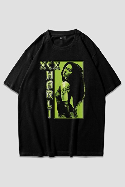 ZOKAWEAR تي شيرت Charli Xcx كبير الحجم للجنسين