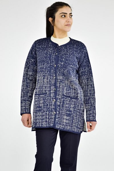 Tuğra Cardigan tricotat cu model de nisip