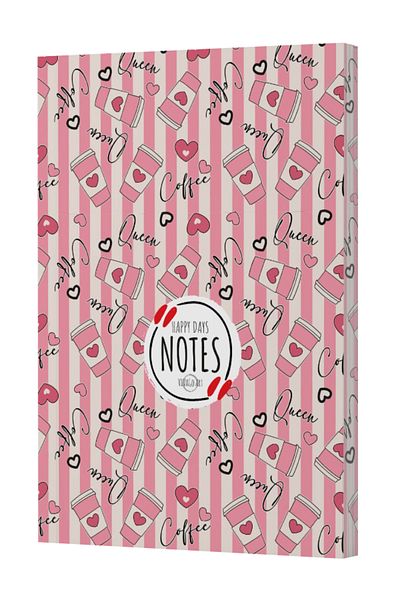 Dokuz Yayınları Vivago Art Coffee Series 14X20 Line Notebook Set (3X160 Sheets)