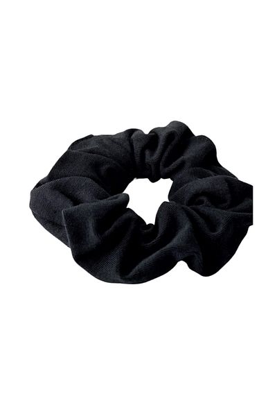 ANWEN Black Cotton Hair Tie - Bavlněná gumička do vlasů černá