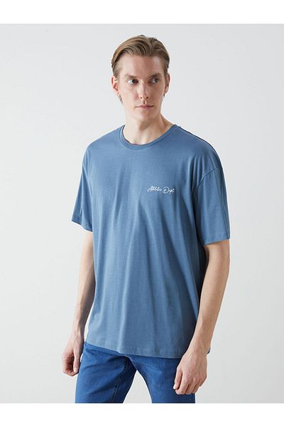 LC Waikiki Tricou pentru bărbați cu imprimeu cu gât crew de sezon nou - S5K347Z8