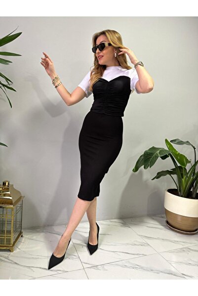 Size Özgü Siyah Büstiyer Tshirt