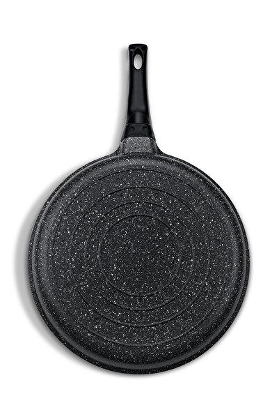 Nehir Siyah 2 Parça Alüminyum Döküm Granit 20-24 cm Tava Takımı