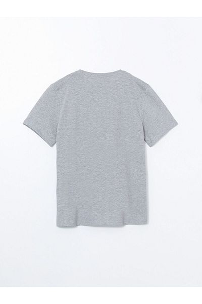 LC Waikiki LCW ECO Rundhalsausschnitt Kurzarm bedrucktes gekämmtes Herren-T-Shirt