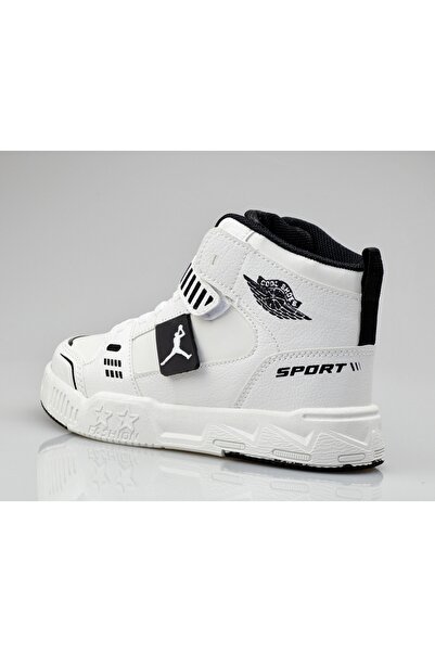 JOJO KIDS unisex çocuk bilekli deri spor ayakkabı , basket , tenis , günlük sneaker, cırtlı ayakkabı