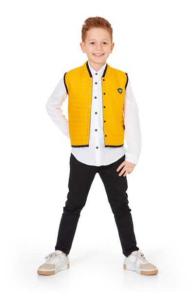 e-çocuk 3 Piece Fashion Armali Vest Set - Woven 3130