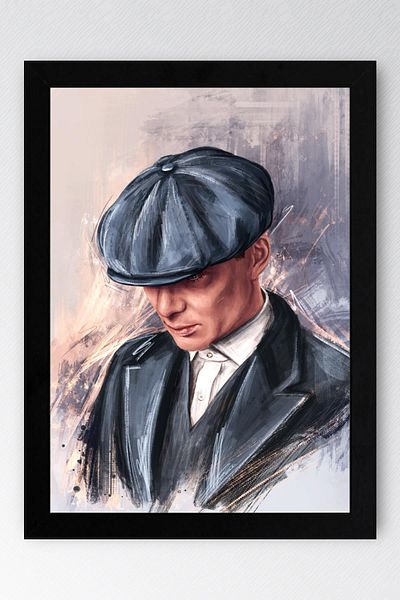 Saturn Peaky Blinders Framed Painting - Tv Series Poster Painting