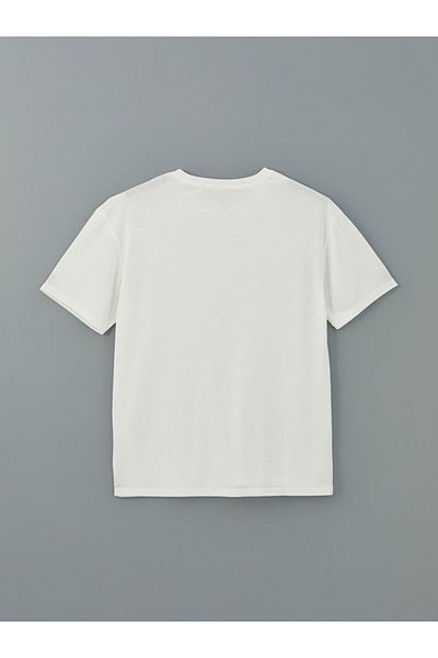 LC Waikiki Νέα σεζόν Crew Neck κοντομάνικο εμπριμέ χτενισμένο βαμβακερό ανδρικό Tisort - S5KU80Z8
