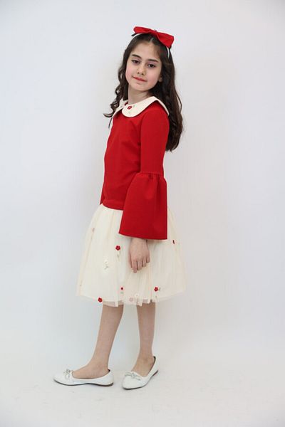 xo kids moda Dress for Girls 3-12 Years, Model No. 3955