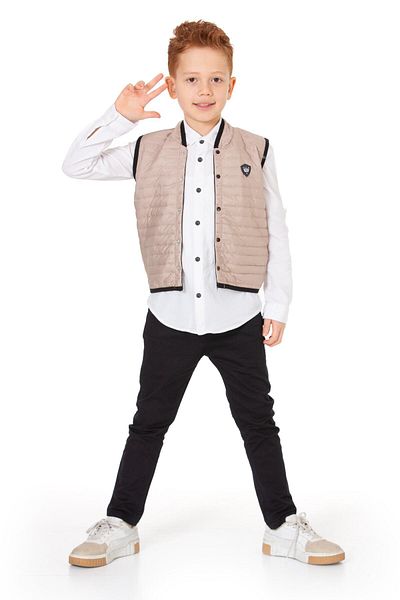 e-çocuk 3 Piece Fashion Armali Vest Set - Woven 3130
